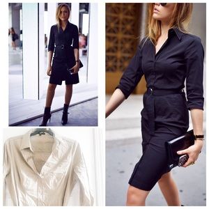 Hugo boss khaki shirtdress